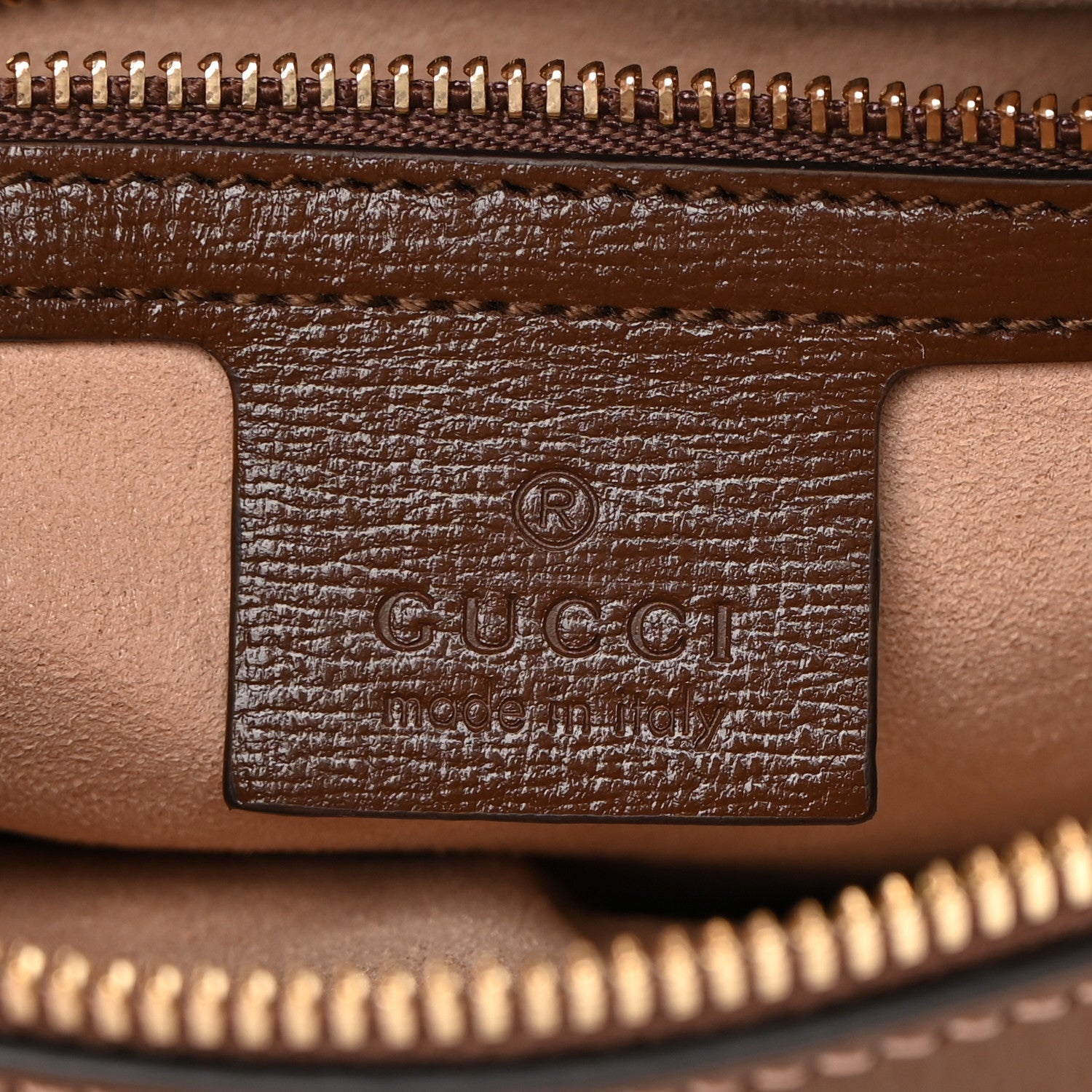 Gucci GG Supreme Monogram Small Horsebit 1955 Shoulder Bag Beige Brown Sugar 6 of 11