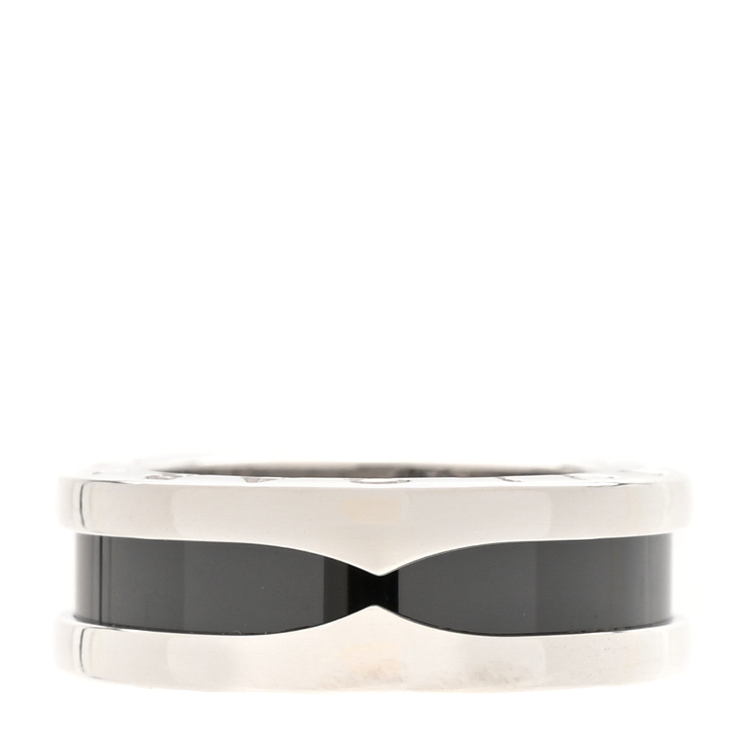 Bulgari Sterling Silver Ceramic Save The Children One-Band Ring 48 4.5 3 of 8