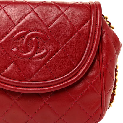 Chanel Lambskin Quilted Flap Tassel Camera Bag Red 18 of 21