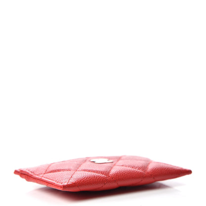 Chanel Caviar Quilted Card Holder Red 4 of 8