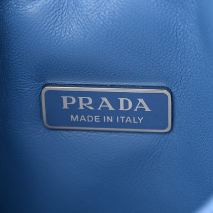 Prada Nappa Soft Padded Small Double Handled Shoulder Bag Celeste 6 of 9