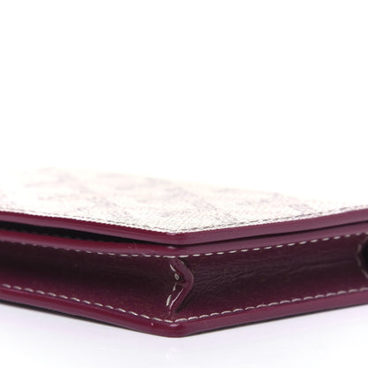 Goyard Goyardine Business Card Holder Burgundy 8 of 9