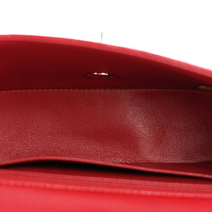 Chanel Caviar Quilted Mini Rectangular Flap Dark Red 5 of 13