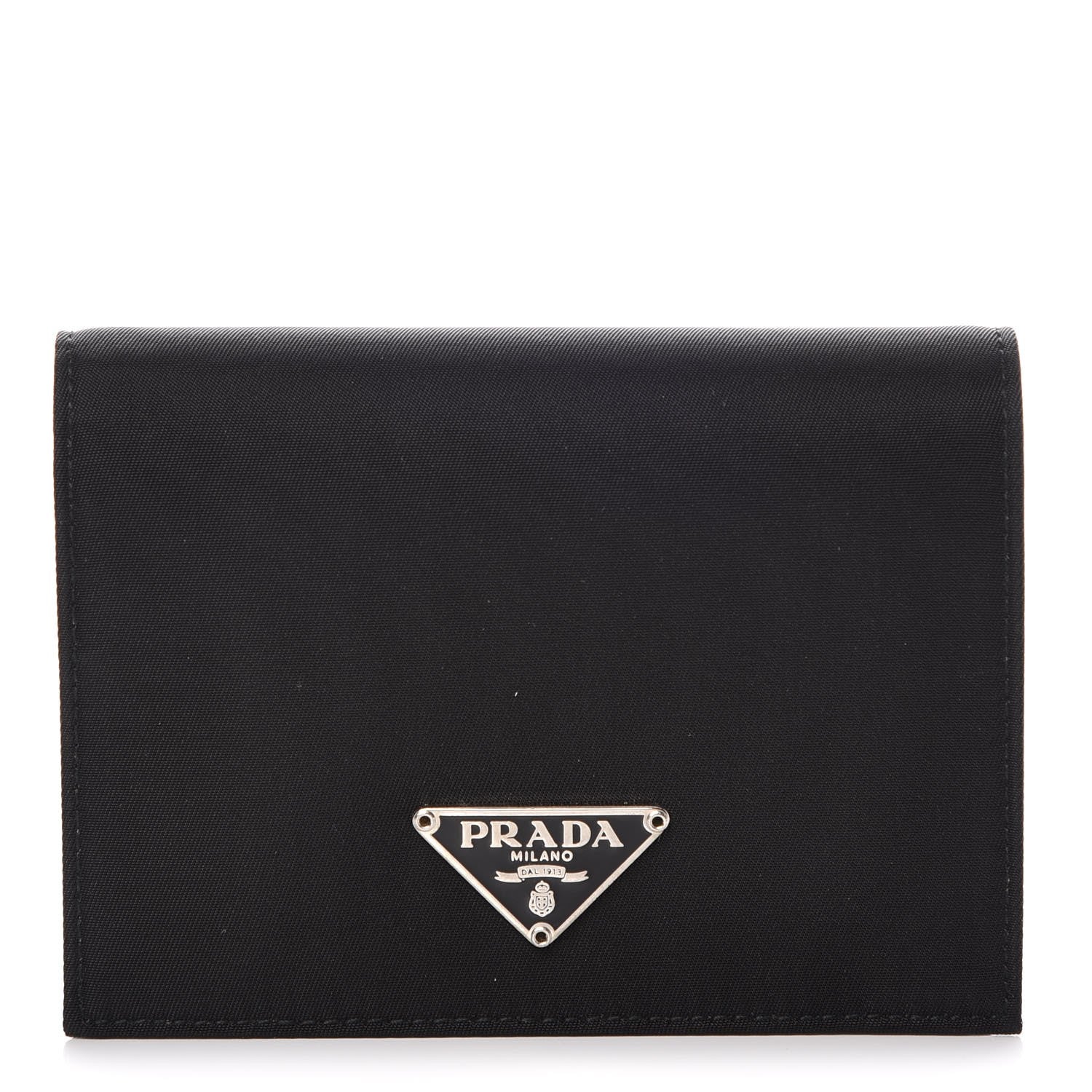 Prada Tessuto Nylon Wallet Black 1 of 8