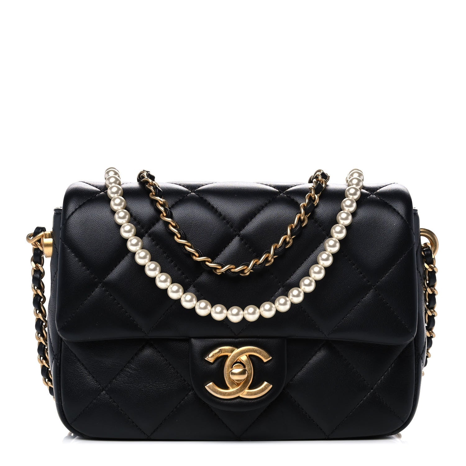 Chanel Lambskin Quilted Mini My Perfect Flap Black 1 of 10