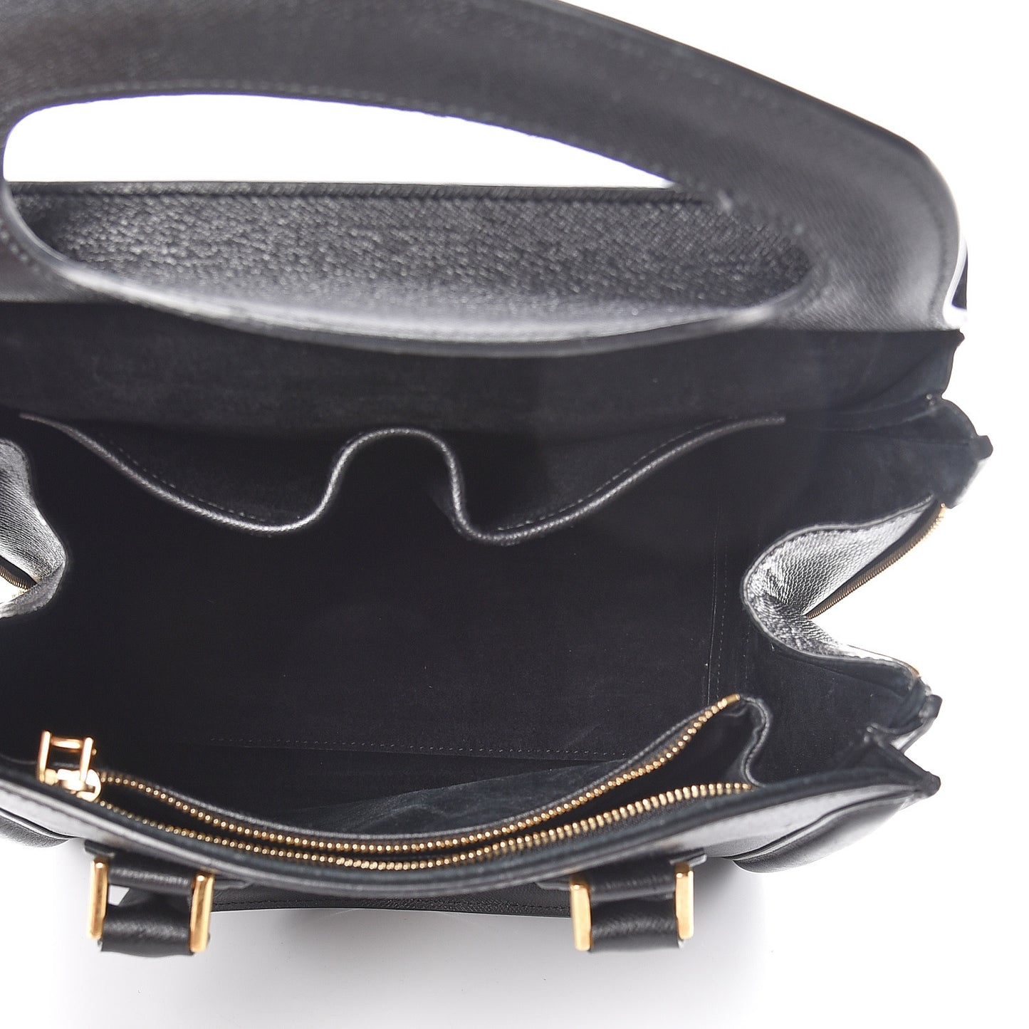 Grained Calfskin Large Heroine Black