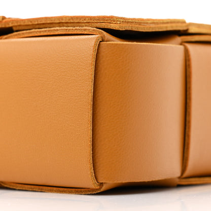Bottega Veneta Lambskin Maxi Intreccio Candy Cassette Crossbody Bag Caramel 9 of 9
