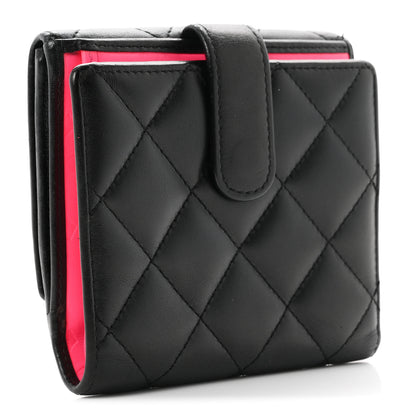 Chanel Lambskin Quilted Cambon Flap Wallet Black 3 of 8