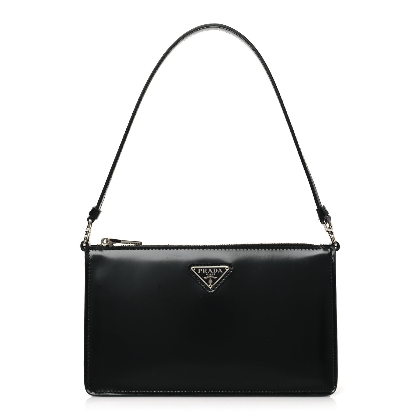 Spazzolato Mini Shoulder Bag Black