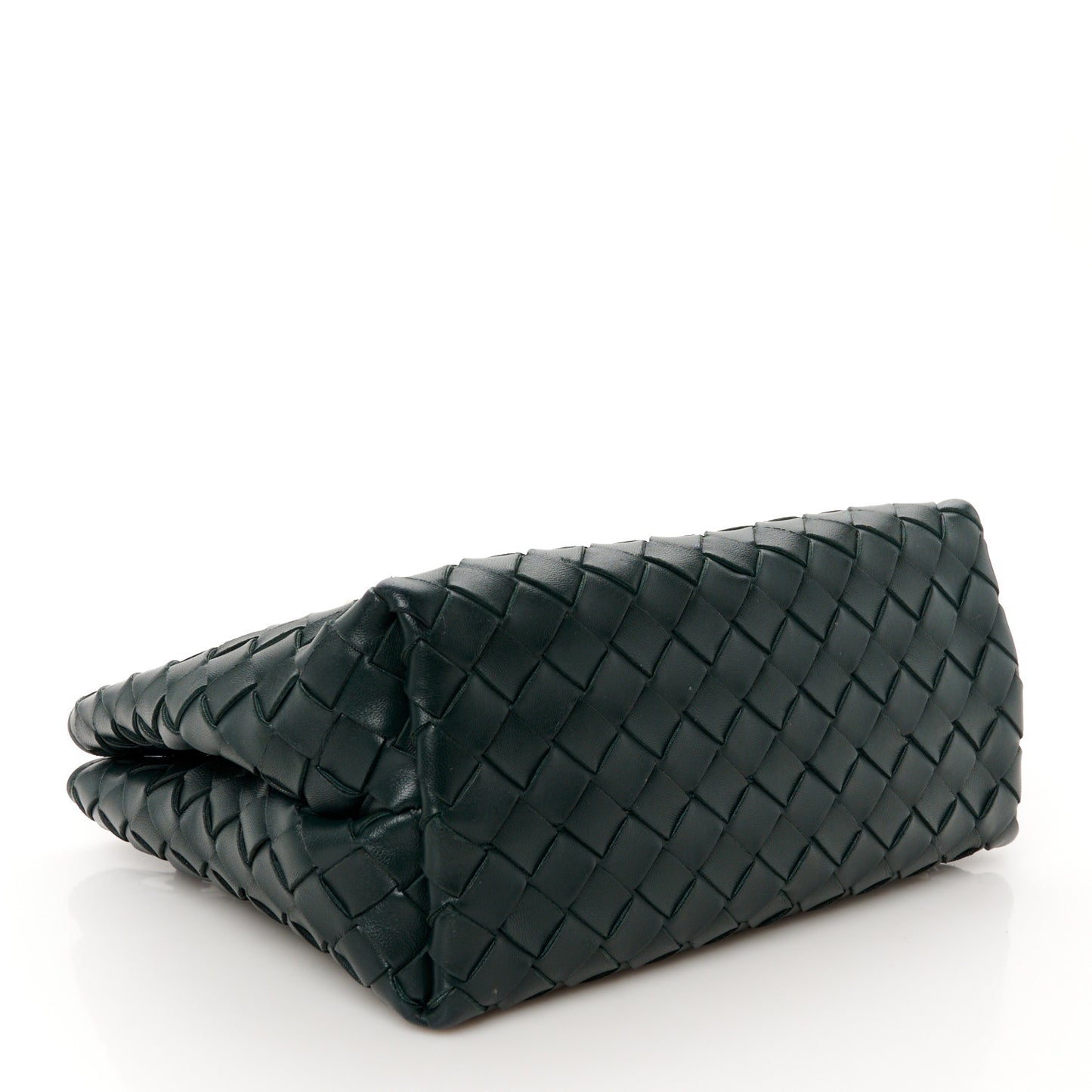 Nappa Intrecciato Small Andiamo Shoulder Bag Emerald Green