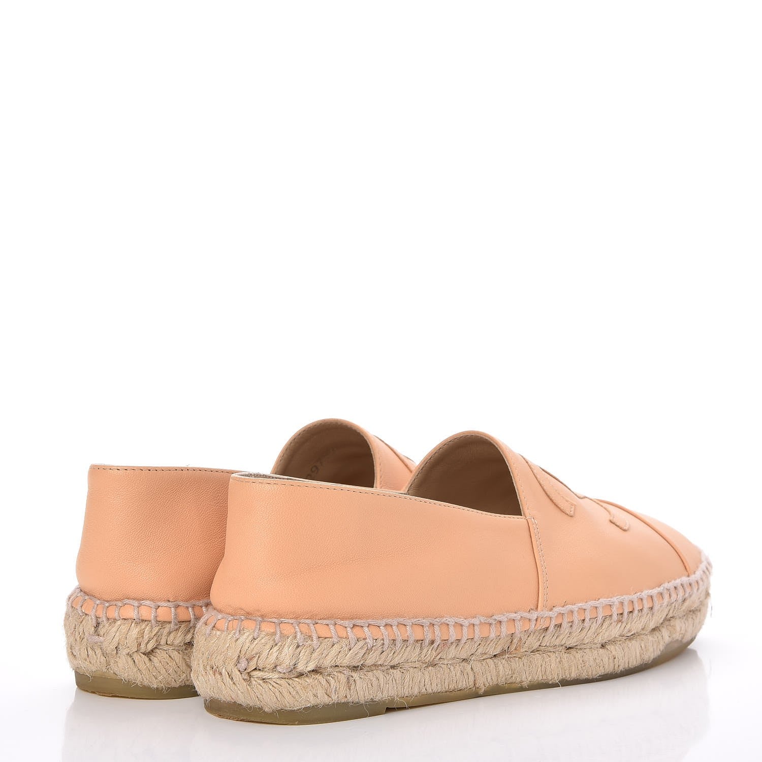 Chanel Lambskin CC Espadrilles 36 Nude 4 of 8