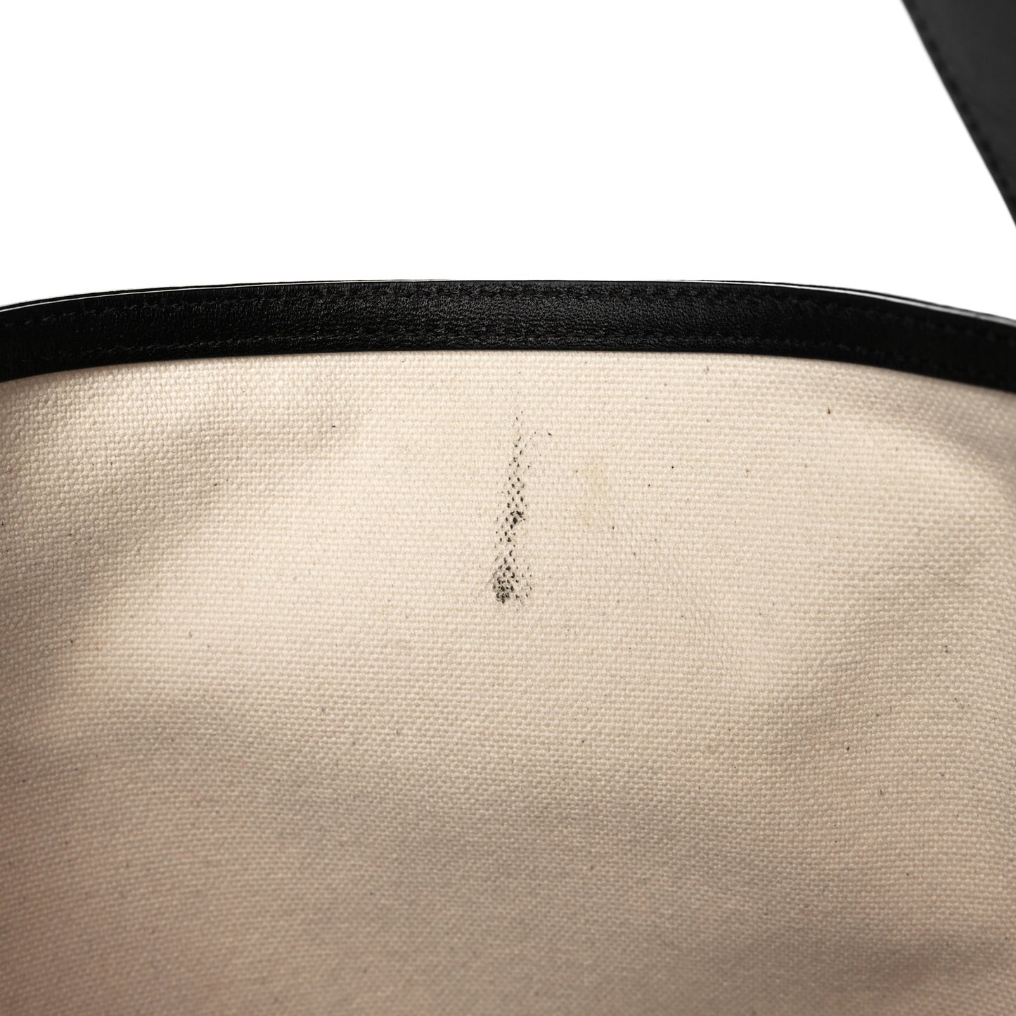 Canvas Large Bucket Bag Black White