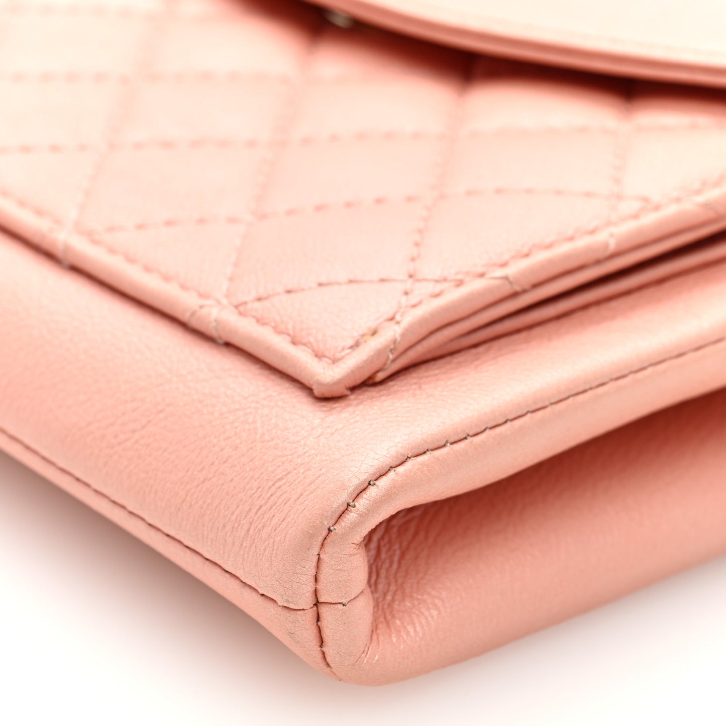 Calfskin Quilted Smart Pocket Crossbody Bag Light Pink