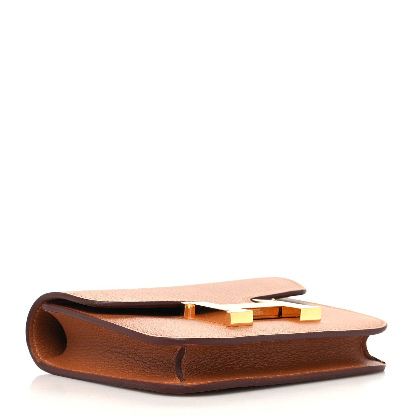Evercolor Bi-Color Constance Slim Wallet Gold Vert Fizz