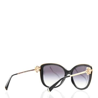 Bulgari Crystal Flower Sunglasses 6094-B Black 4 of 8