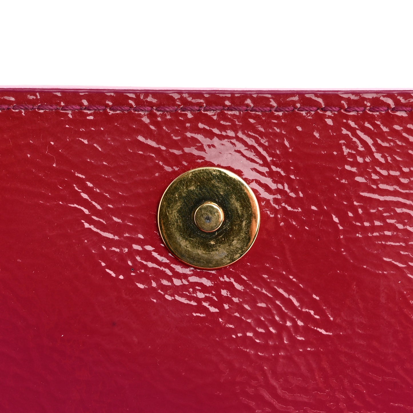 Textured Patent Monogram Large Belle De Jour Clutch Fuchsia