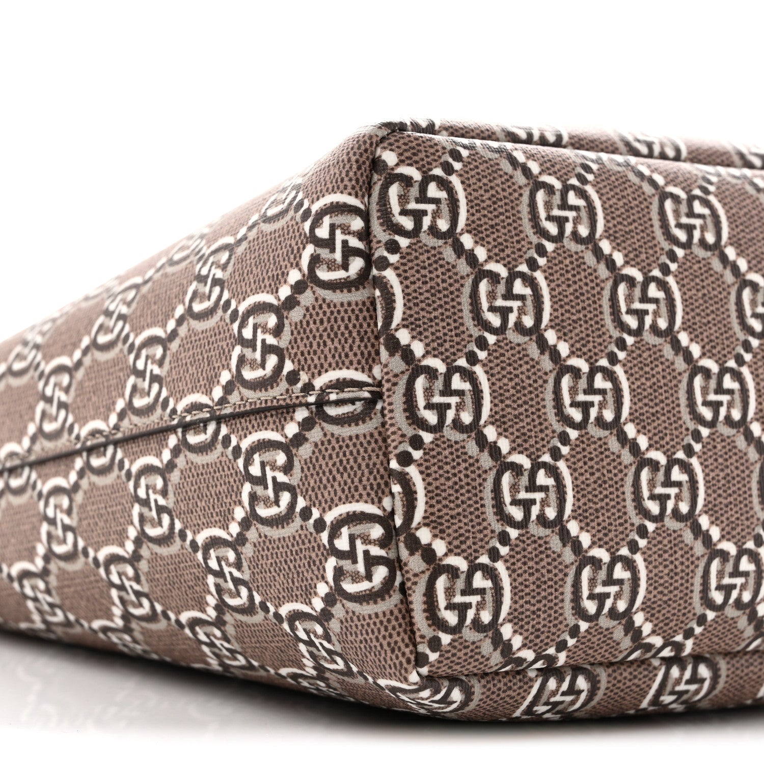 Gucci GG Shadow Monogram Super Mini Ophidia Shoulder Bag Taupe 9 of 10