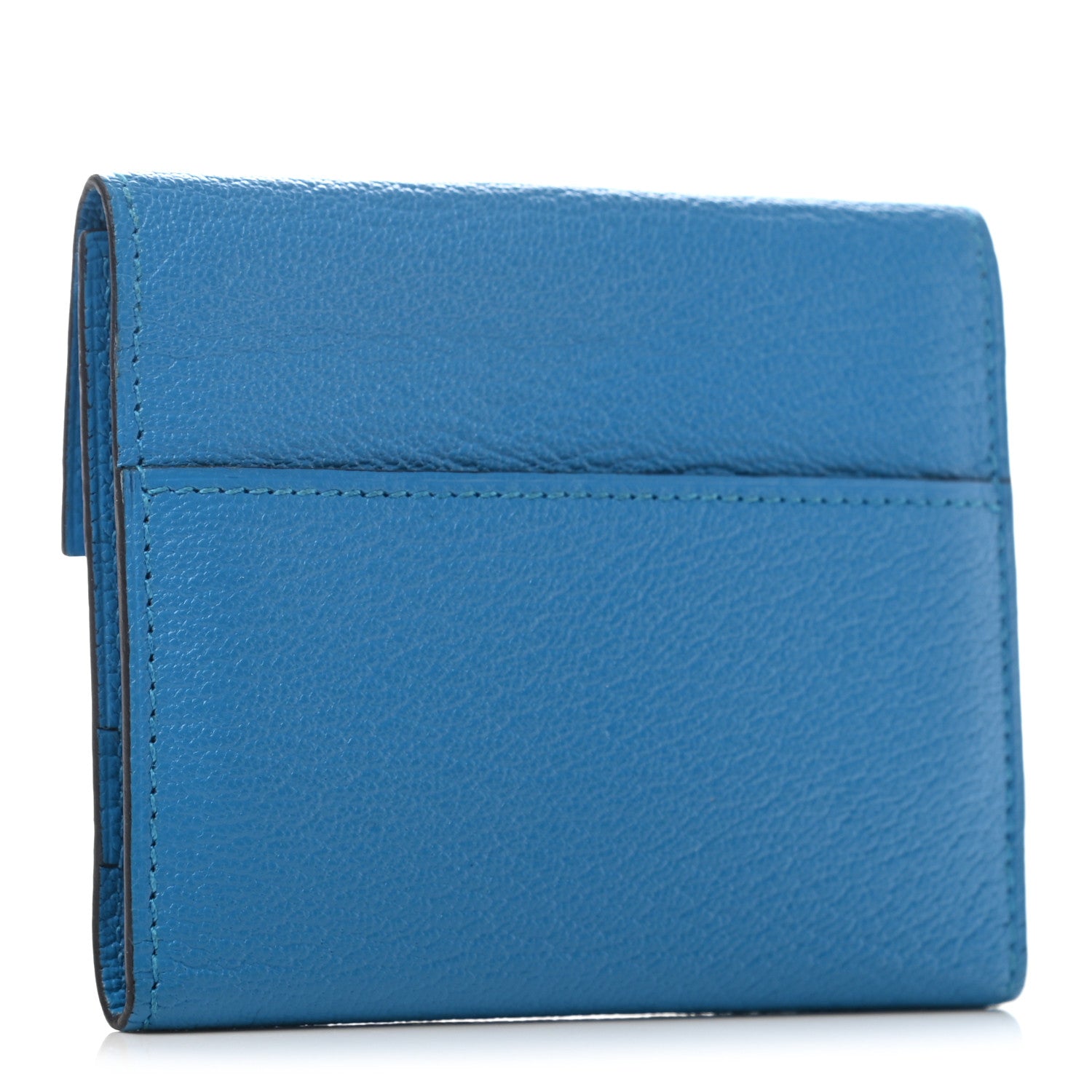 Hermes Chevre Mysore Mini Clic Card Holder Bleu Frida 3 of 7