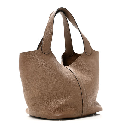 Hermes Taurillon Maurice Picotin Lock 22 MM Beige De Weimar 3 of 10