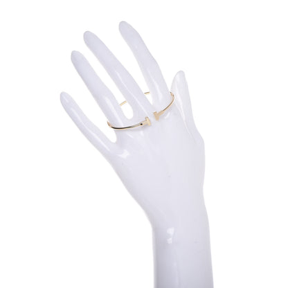 Tiffany 18K Yellow Gold Narrow T Wire Bracelet 2 of 4