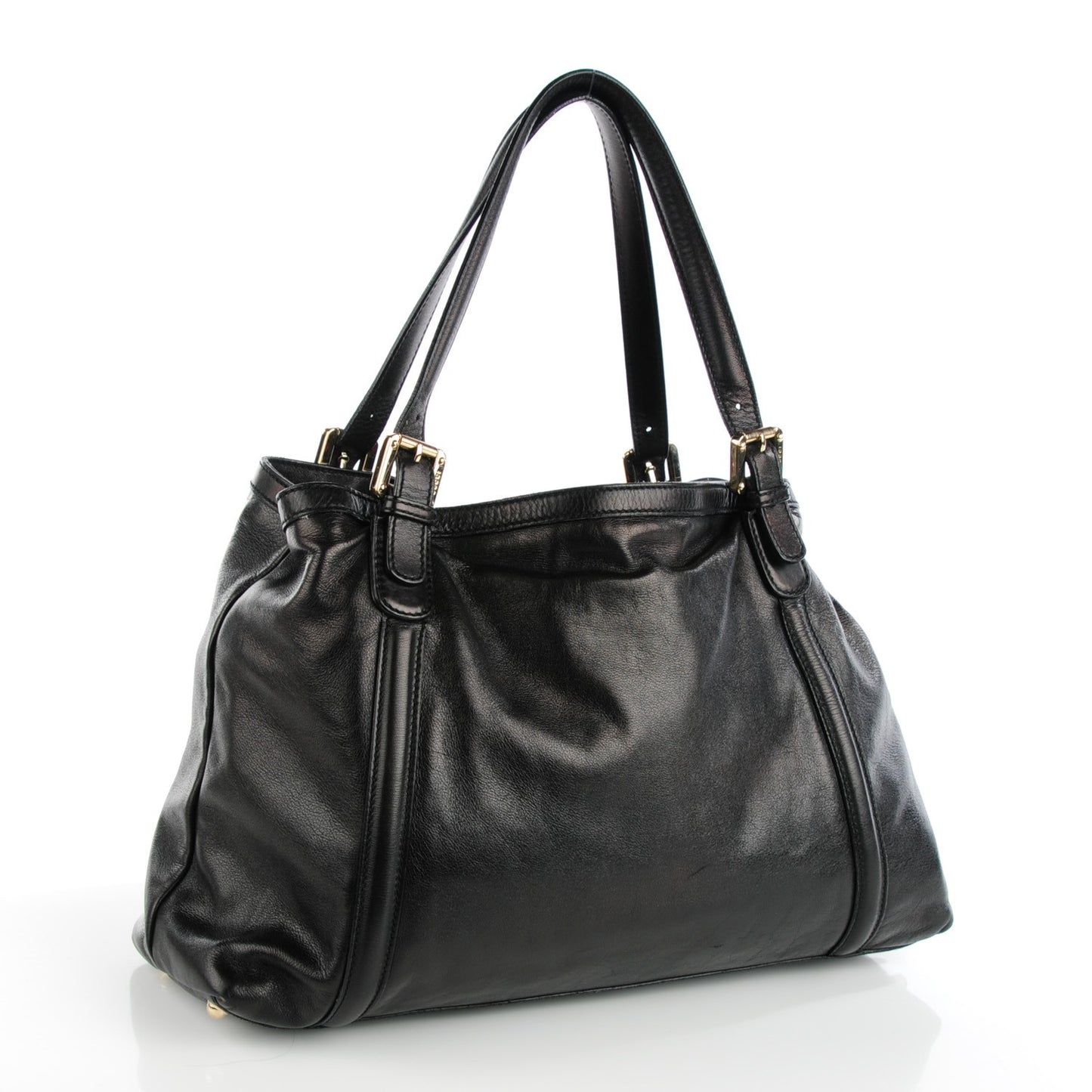 Calfskin Medium Britt Tote Black