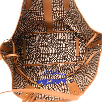 MCM Visetos Large Liz Reversible Shopper Tote Cognac 9 of 15