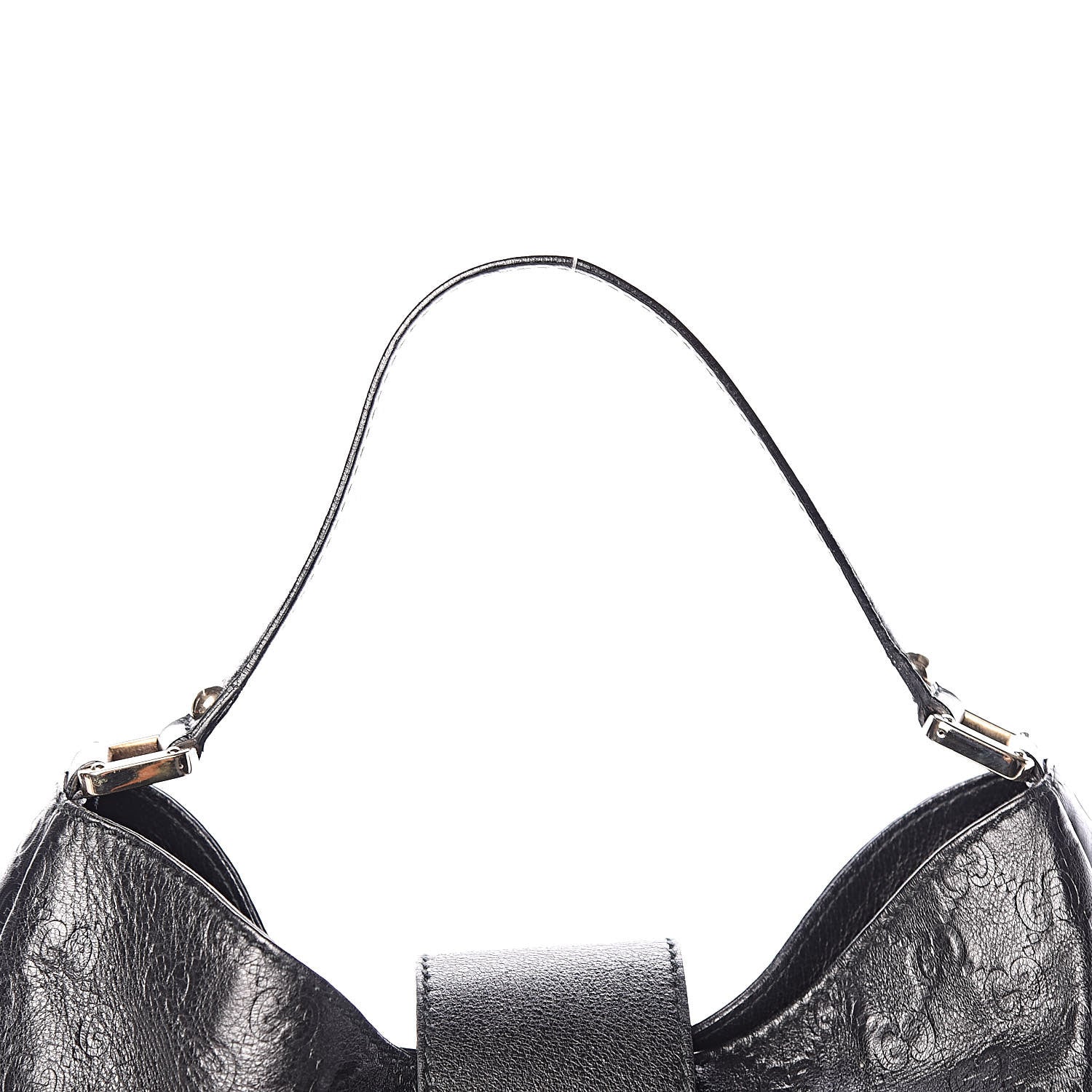 Gucci Guccissima Large New Ladies Web Hobo Black 8 of 12