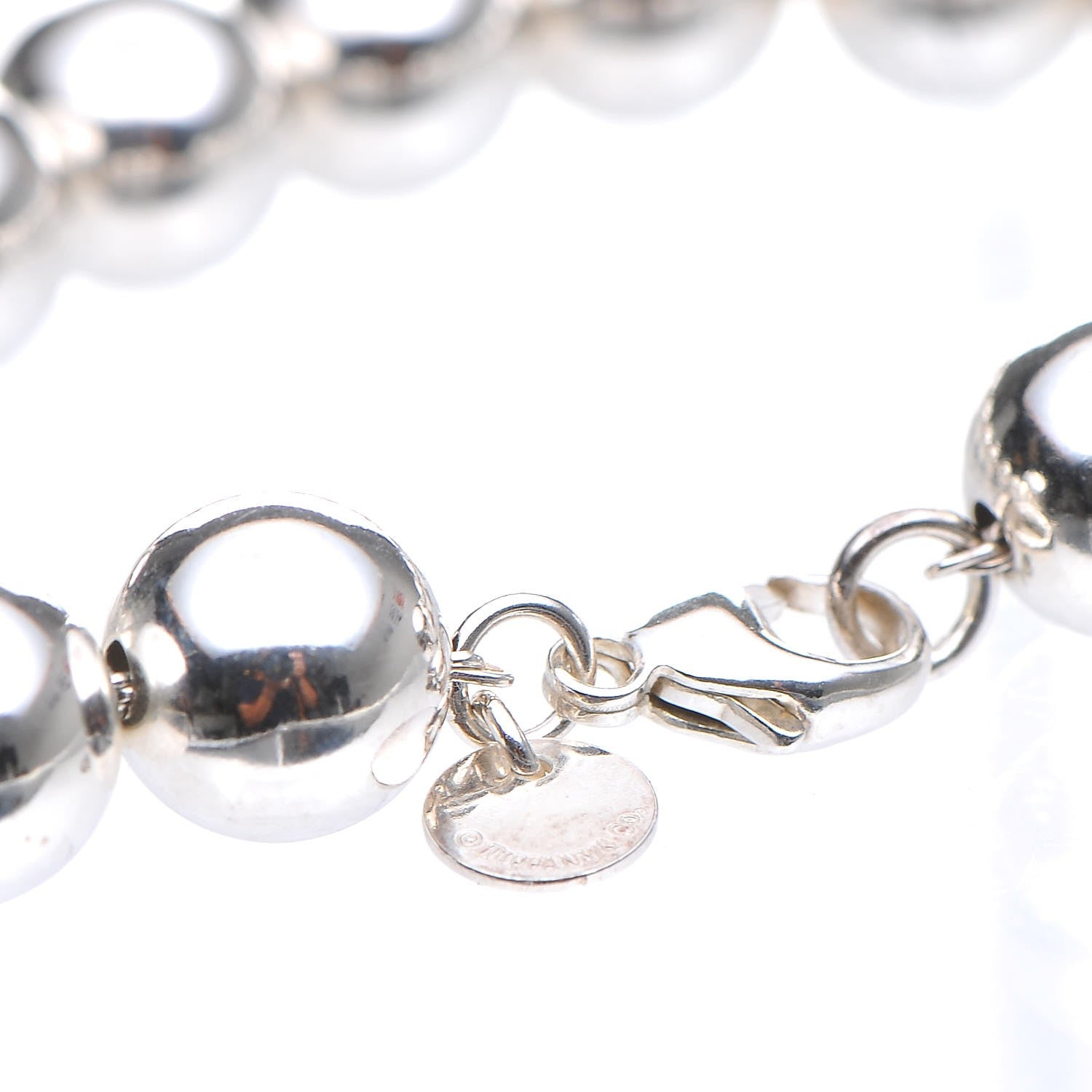 Tiffany Sterling Silver 10mm HardWear Ball Bracelet 3 of 4