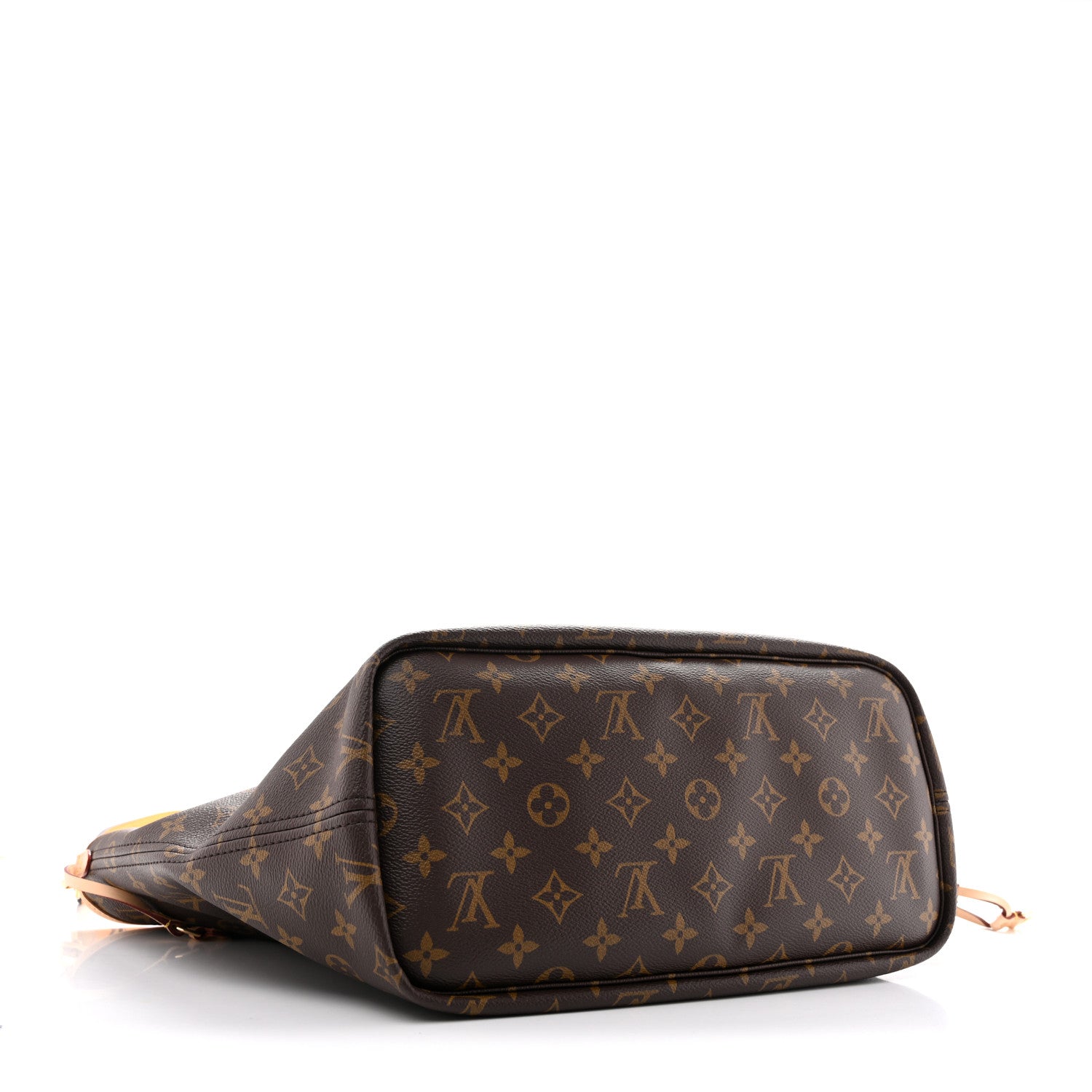 Louis Vuitton Monogram Inside Out Neverfull Bandouliere MM Jaune Safran 4 of 9