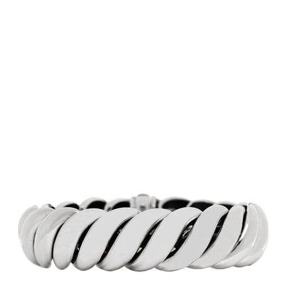 David Yurman Sterling Silver 20mm Sculpted Cable Link Bracelet 1 of 5