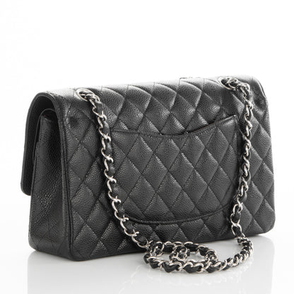 Chanel Caviar Quilted Medium Double Flap Black 3 of 7