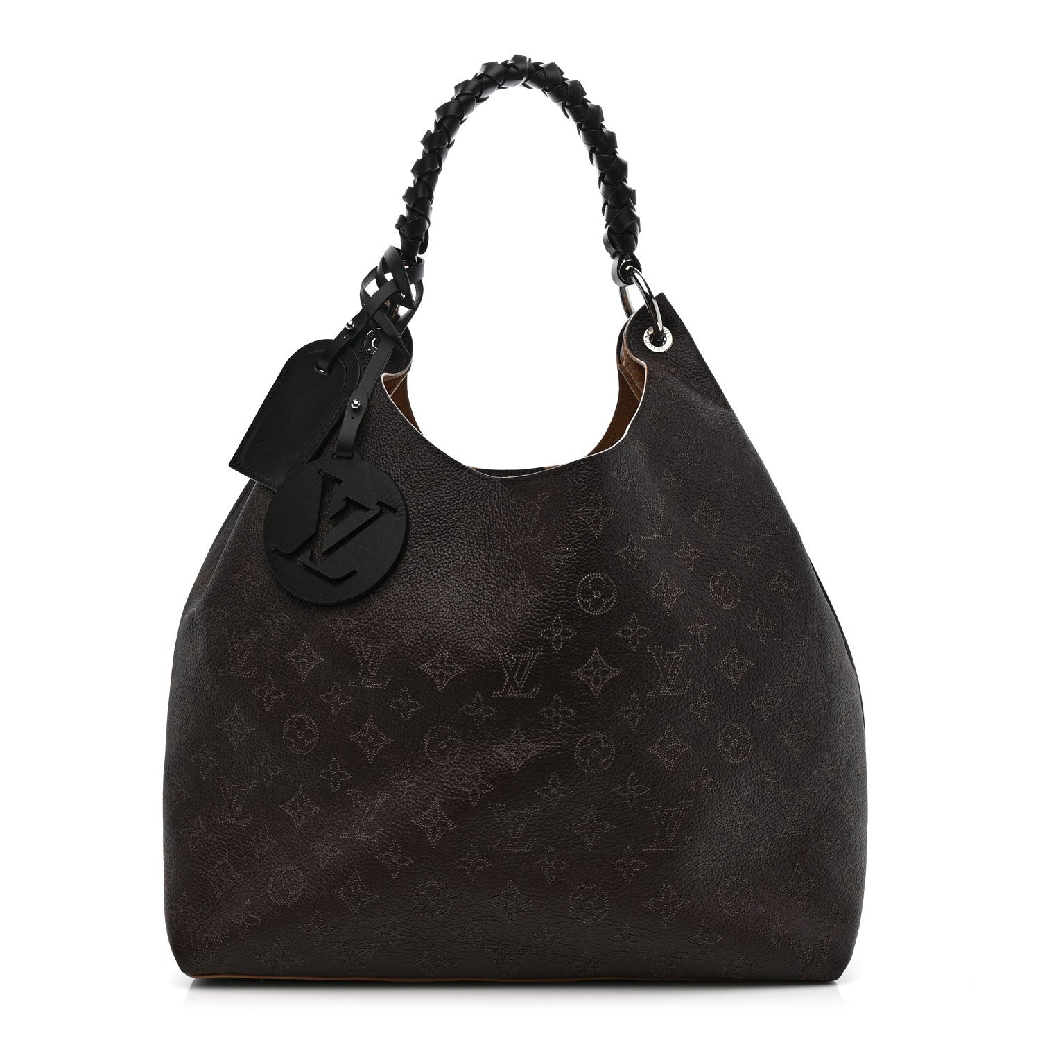 Louis Vuitton Mahina Carmel Hobo Chocolate 1 of 10
