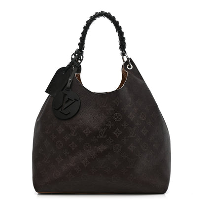 Louis Vuitton Mahina Carmel Hobo Chocolate 1 of 10