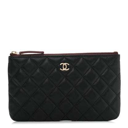 Chanel Lambskin Quilted Cosmetic Case Black 1 of 8