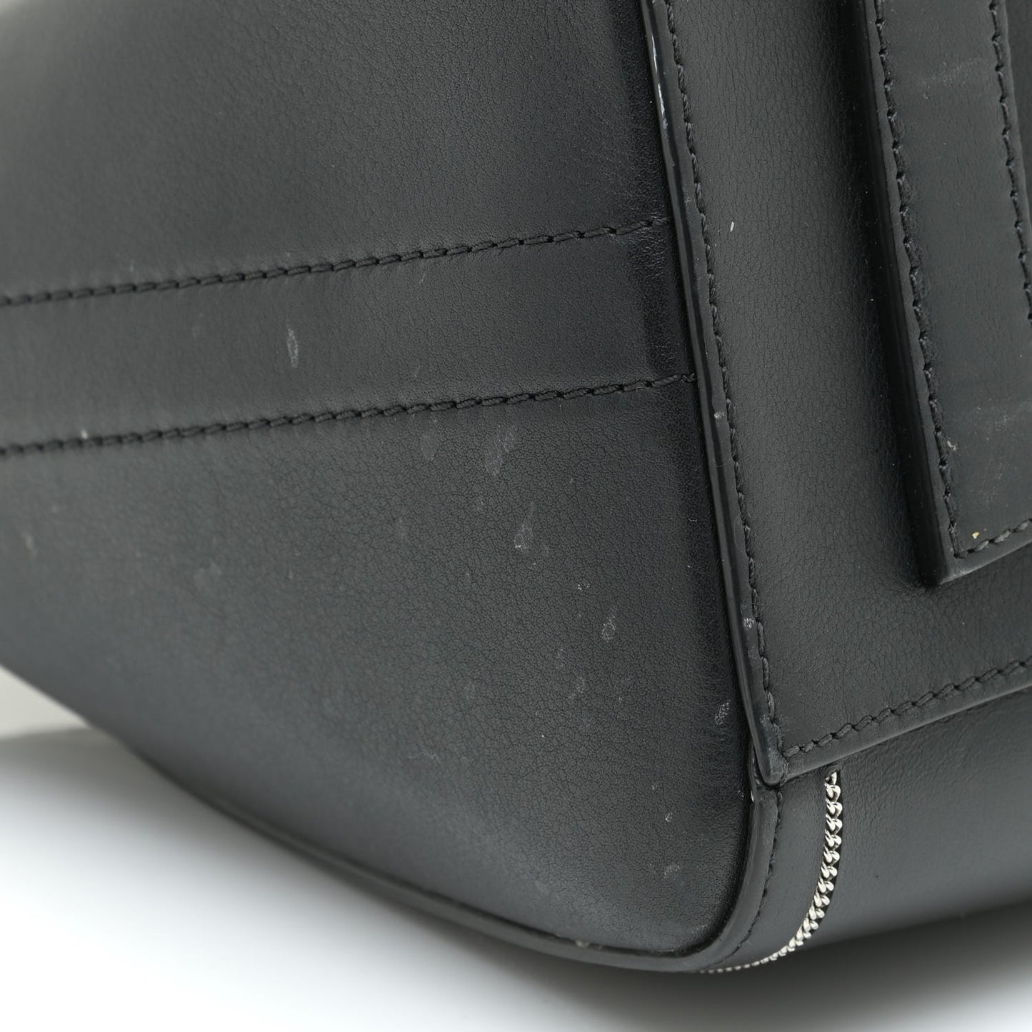 Buffed Calfskin Small Chain Antigona Black