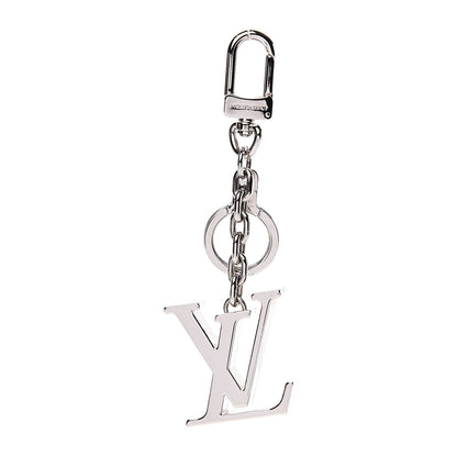 Louis Vuitton LV Facettes Bag Charm Key Holder Silver 1 of 3