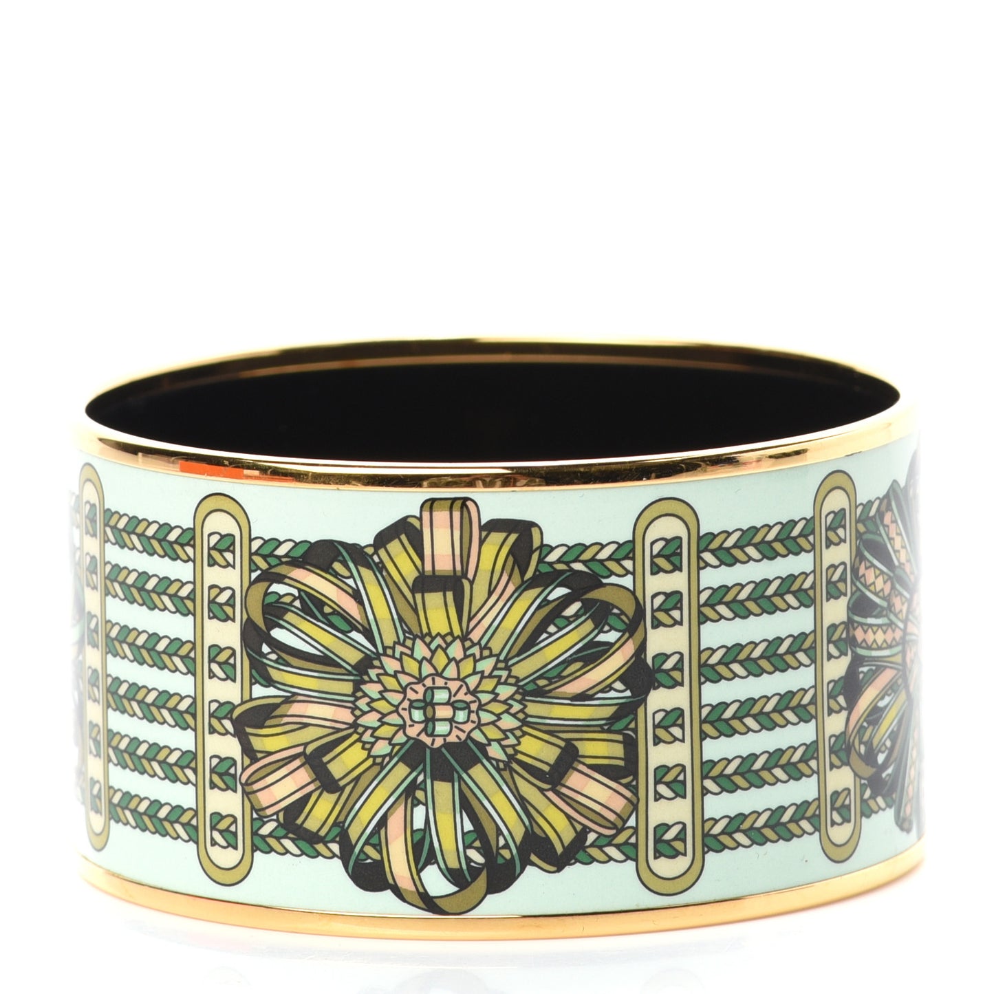 Enamel Printed Rubans de Cheval Extra Wide Bracelet 65