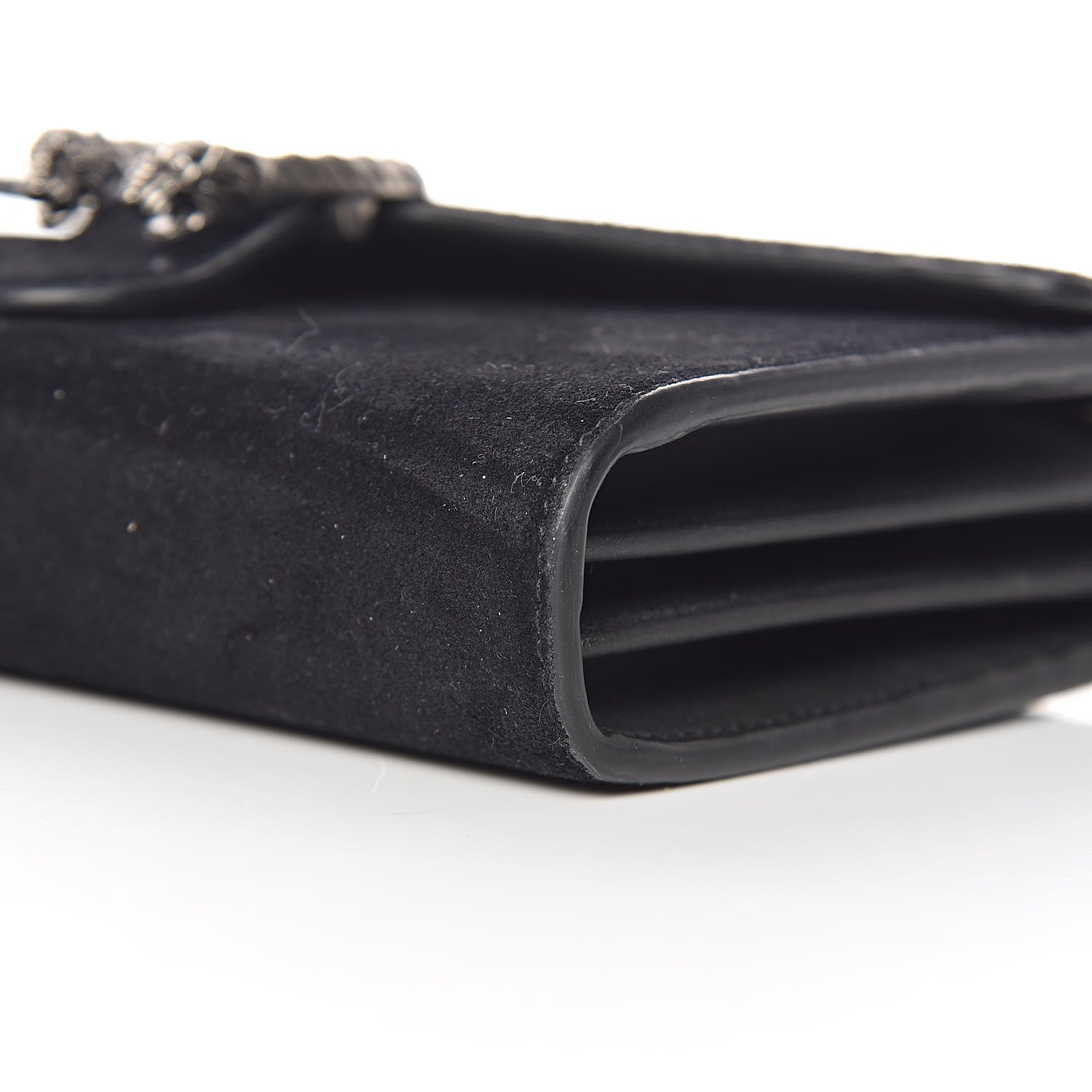 Gucci Suede Mini Dionysus Chain Wallet Black 6 of 9
