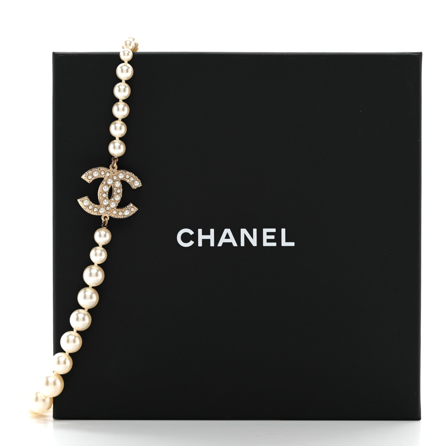 Chanel Pearl CC 100th Anniversary Necklace Light Gold 6 of 6