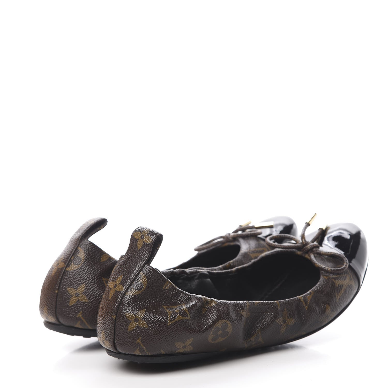 Louis Vuitton Monogram Flirty Ballerina Flats 37.5 Black 4 of 12