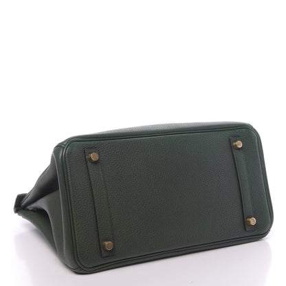 Hermes Togo Birkin 30 Vert Anglais 4 of 10