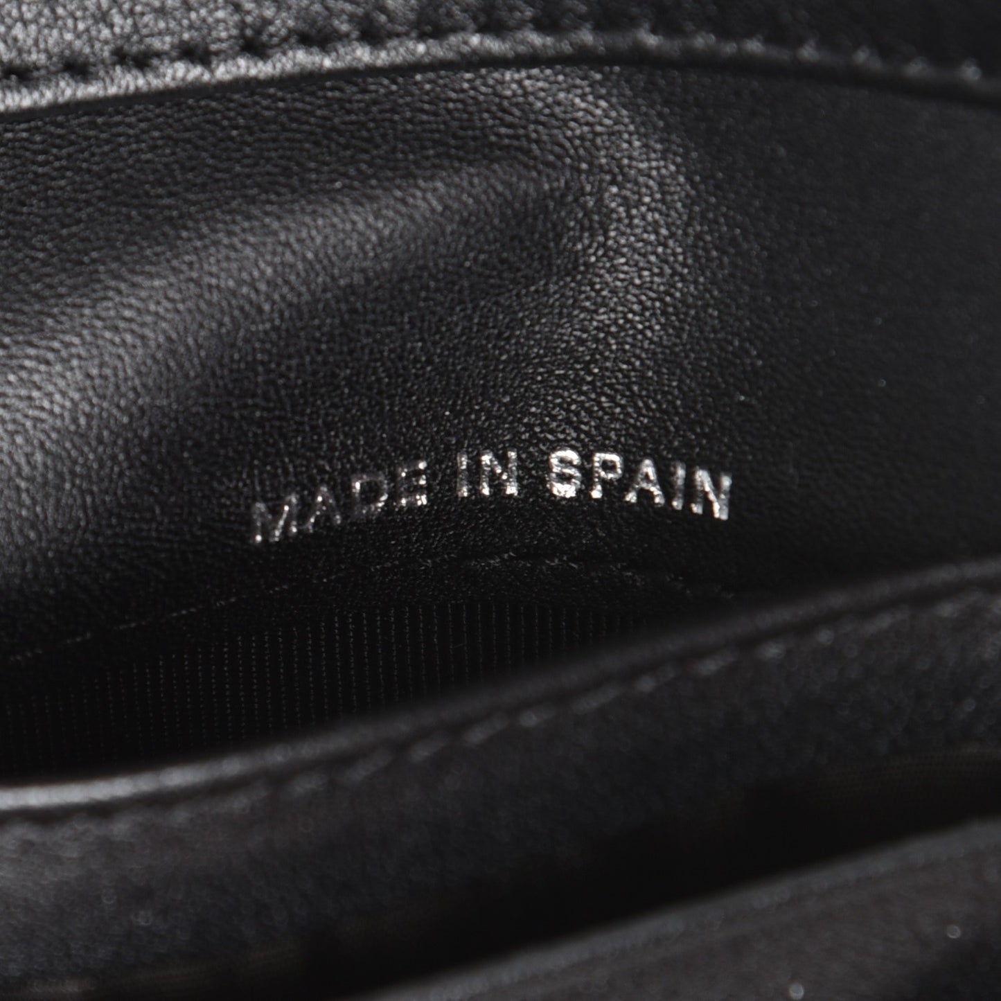 Patent Quilted Compact French Flap Wallet Black