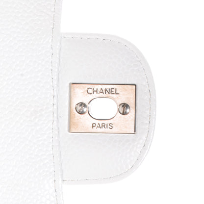 Chanel Caviar Quilted Medium Double Flap White 9 of 9