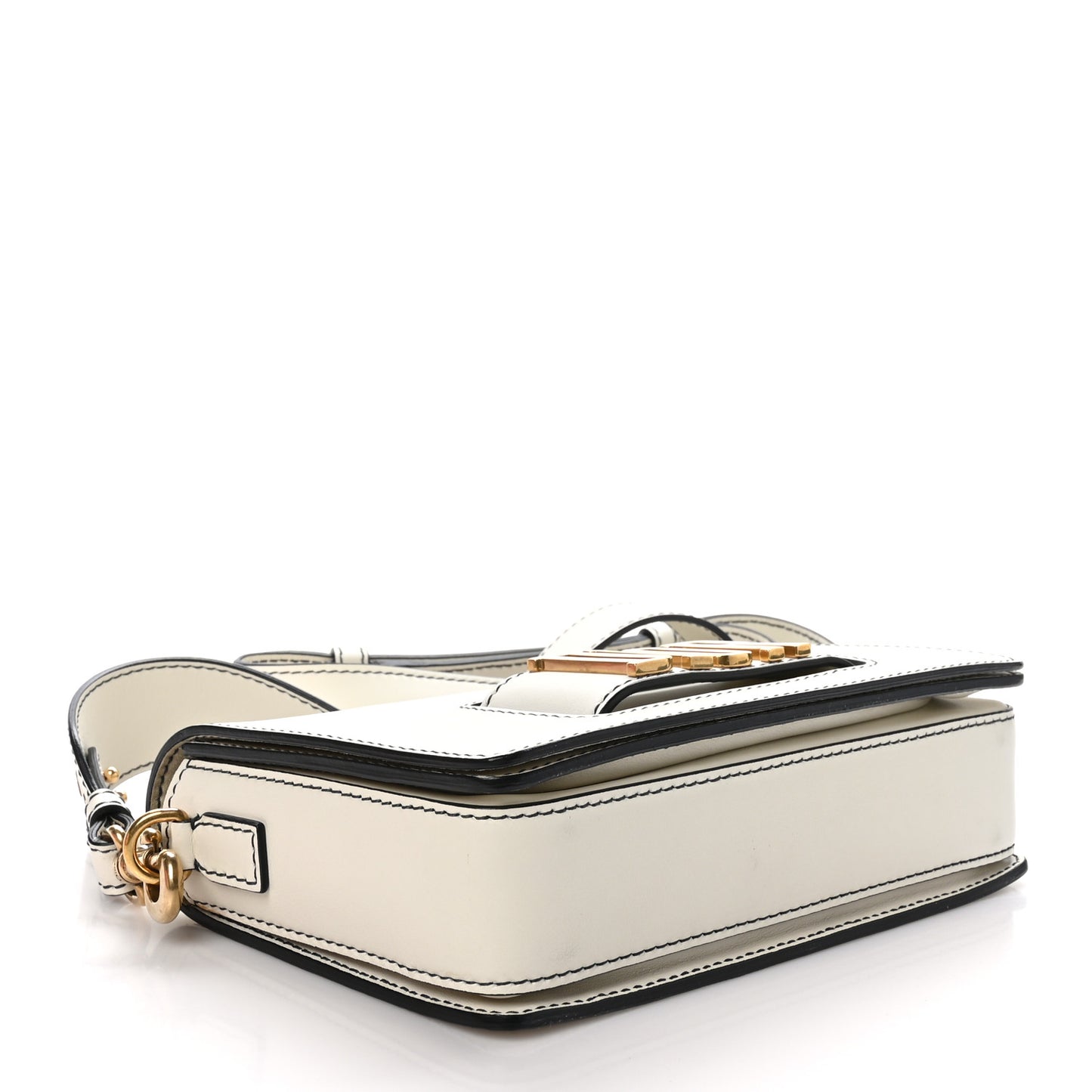 Smooth Calfskin Dio(r)evolution Flap Bag Off White