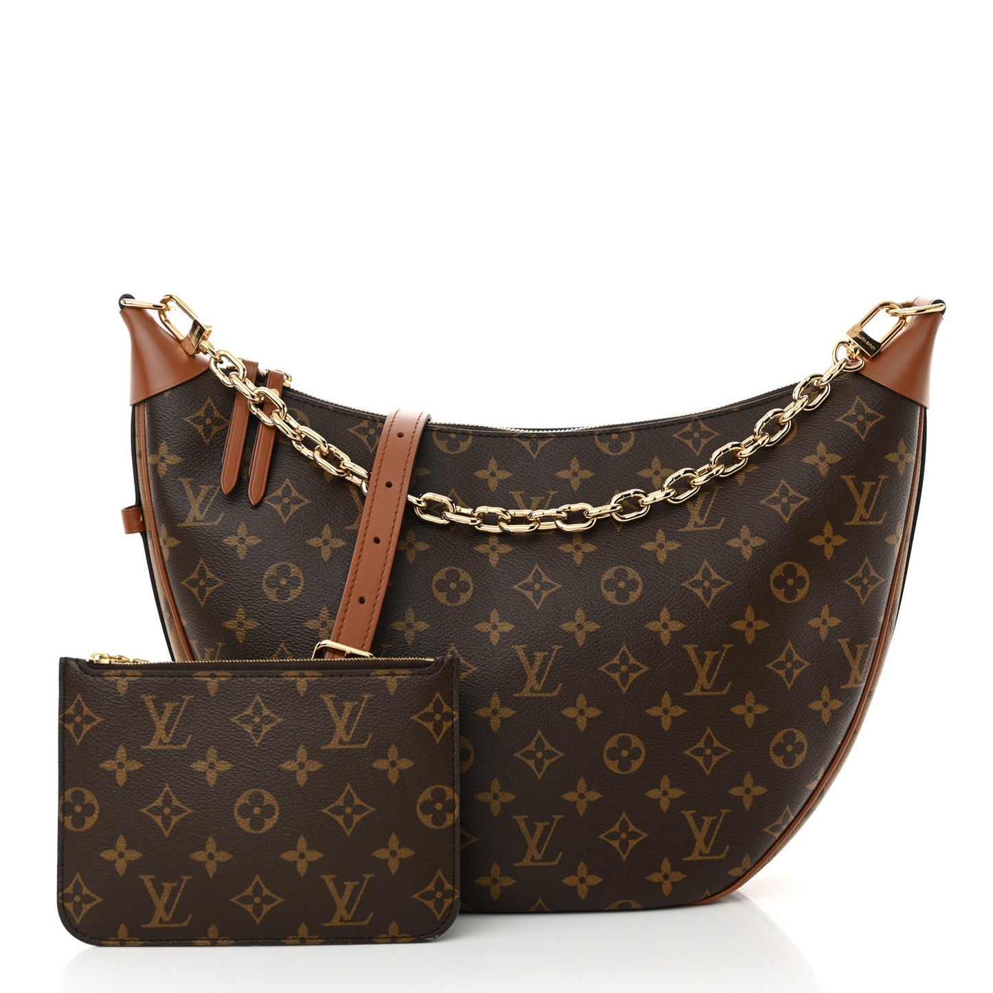 Reverse Monogram Loop Hobo