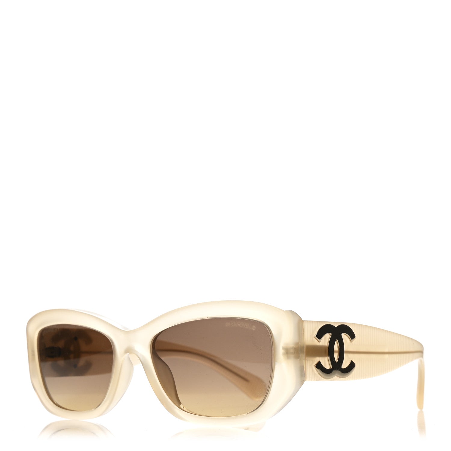 Chanel Acetate Rectangle Sunglasses 5493 Light Yellow Light Yellow 1 of 8
