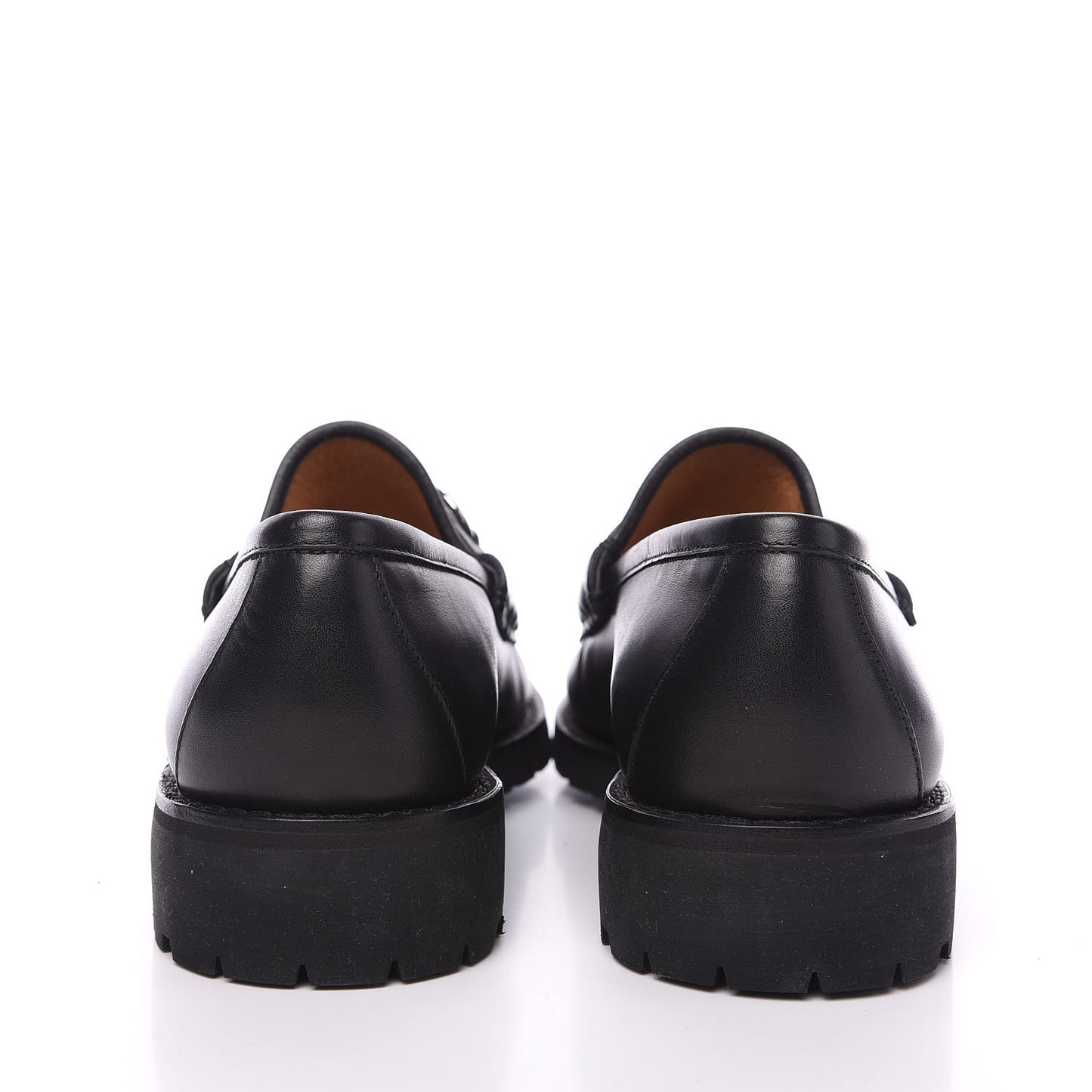 Laredo Calfskin Mens Horsebit Loafers 7 Black