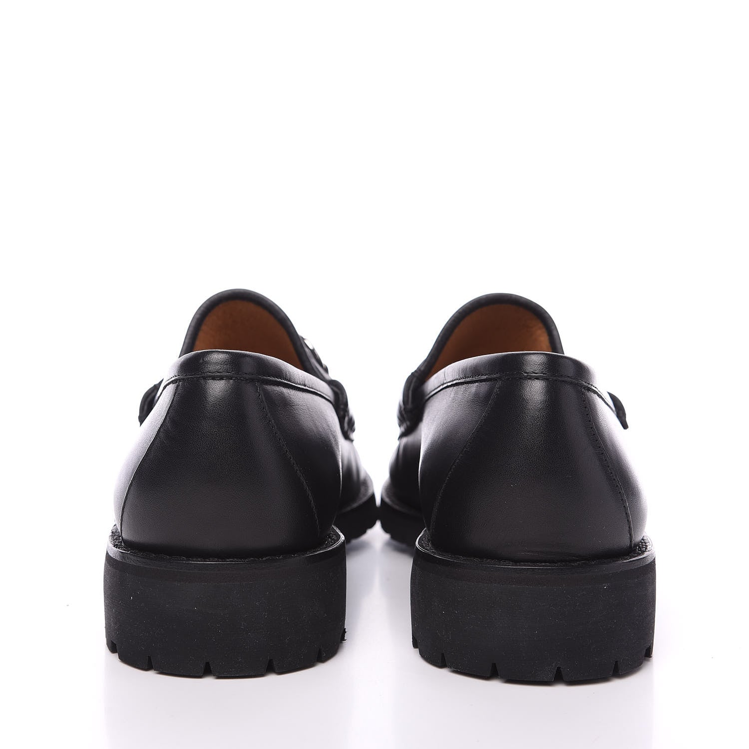 Gucci Laredo Calfskin Mens Horsebit Loafers 7 Black 7 of 10