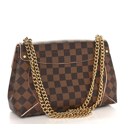 Louis Vuitton Damier Ebene Caissa Clutch Rose Ballerine 3 of 8