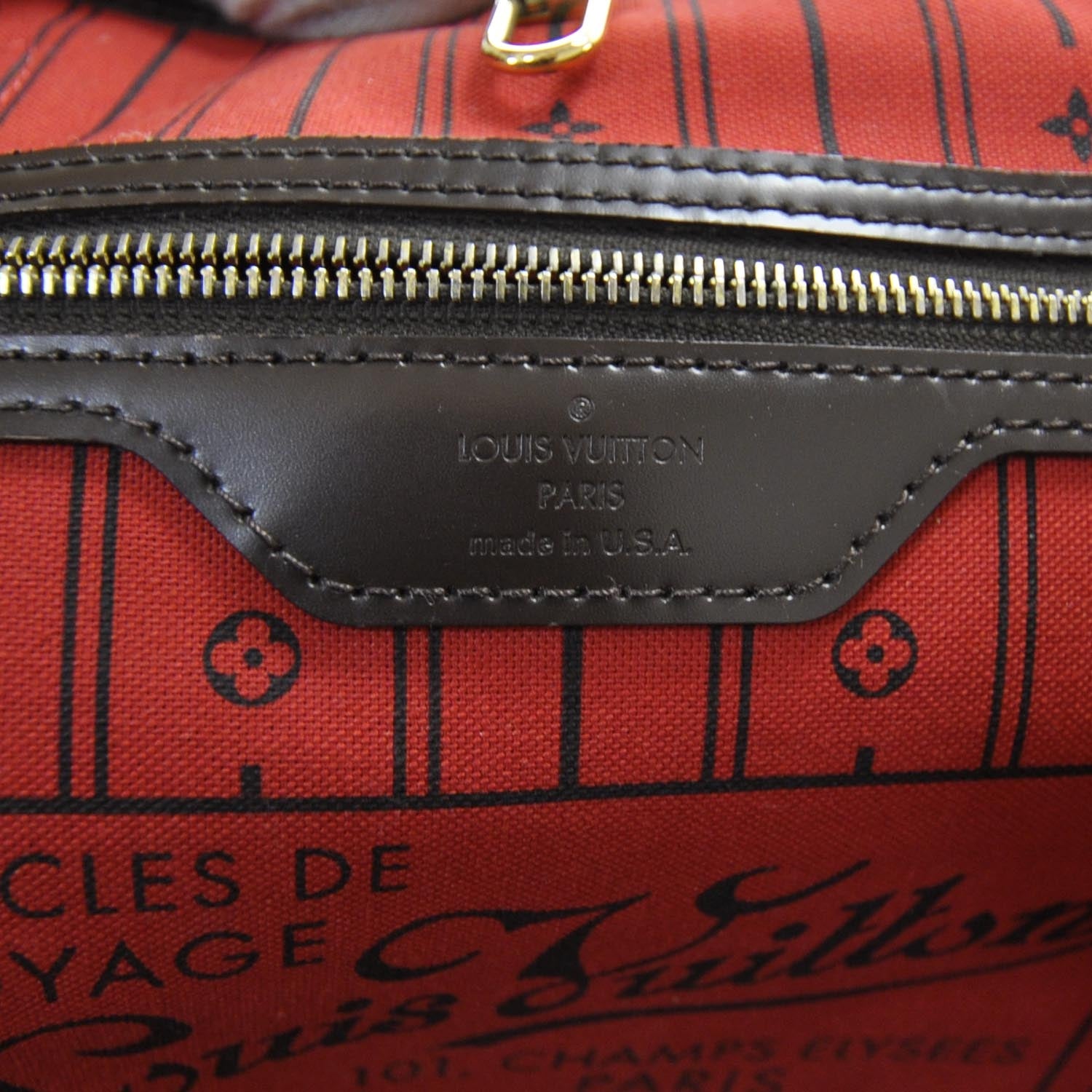 Louis Vuitton Damier Ebene Neverfull GM 8 of 9